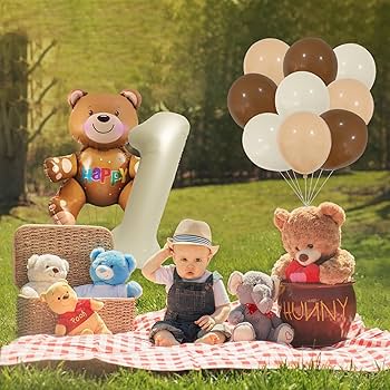 LM.C maya バースデーベア 3個セット BIRTHDAY 数字バルーンセット 6783[品番：XB000008451]｜Amiyo